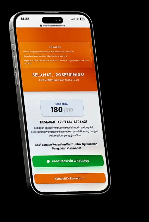 Handphone Assessment Result Mockup